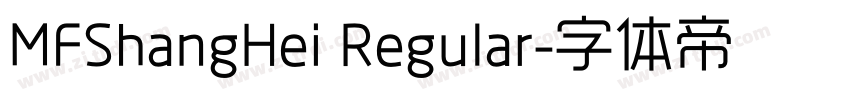 MFShangHei Regular字体转换